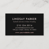 Wimpers Make-up Artist Rose Goud Visitekaartje (Achterkant)