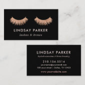 Wimpers Make-up Artist Rose Goud Visitekaartje (Voorkant / Achterkant)