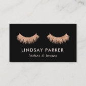 Wimpers Make-up Artist Rose Goud Visitekaartje (Voorkant)