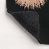 Wimpers Make-up Artist Zwart Stijlvol Muismat (Hoek)