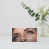 Wimpers Make-up Nagel Tech Esthetisch Modern Visitekaartje (Staand voorkant)