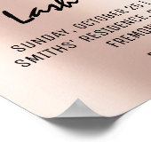 Wimpers Make-up Schoonheidsbehandeling Evenement D Poster (Hoek)