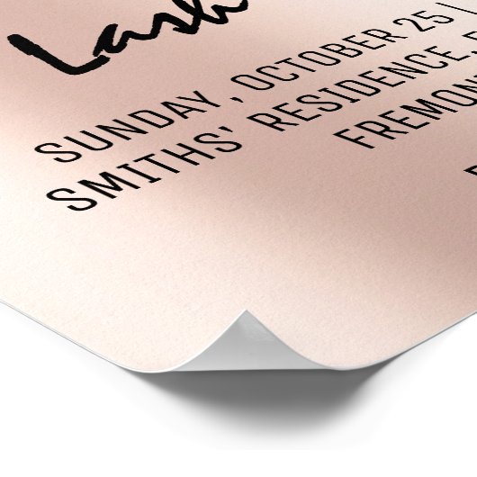 Wimpers Make-up Schoonheidsbehandeling Evenement D Poster (Hoek)