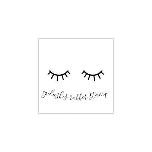 Wimpers Meisjesachtige Make-up Rubberstempel (Afrduk)