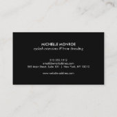 Wimpers met Gold Glitter Visitekaartje (Achterkant)