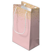 Wimpers met goud glitters klein cadeauzakje (Achterkant Gekanteld)