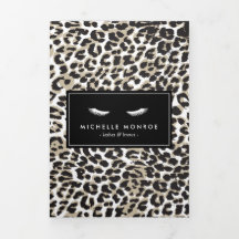 Wimpers met Leopard Print Prijslijst Brochure