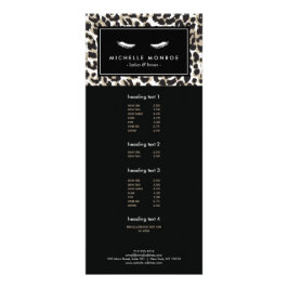 Wimpers met Leopard Print Rack Kaart