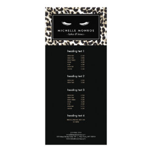 Wimpers met Leopard Print Rack Kaart