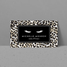 Wimpers met luipaardprint