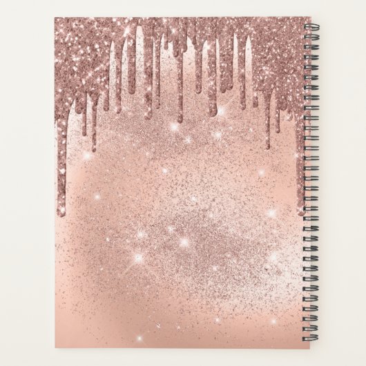Wimpers Modern Rose Goud  Afspraakboek Planner (Achterkant)