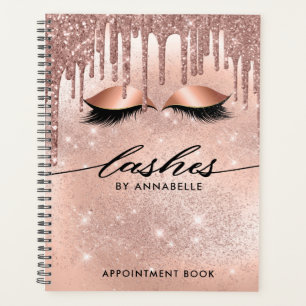 Wimpers Modern Rose Goud Afspraakboek Planner