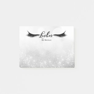 Wimpers Oogwimpers Zilver Glitters Glam Persoonlij Post-it® Notes