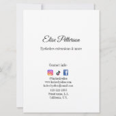 Wimpers op Naam toevoegen Contactgegevens Social M (Achterkant)