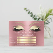 Wimpers Rode Bonen Roze Goud Make-up Certificaat C (Staand voorkant)