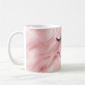 Wimpers Roze Faux Fur Koffiemok (Links)