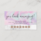 Wimpers | Schoonheid | Kleurrijke Vloeibare Achter Klantenkaartje (Achterkant)