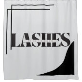 WIMPERS Typografie Douchegordijn (Voorkant)