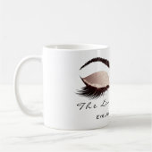 Wimpers Uitbreiding Beauty Studio White Eyes Glitt Koffiemok (Links)