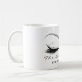 wimpers uitbreiding schoonheid make-up zilver wit  koffiemok (Links)