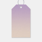 Wimpers van lavendelcrème cadeaulabel (Achterkant)