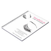 Wimpers verlengen Wimper Extensie Notitieboek (Linkerzijde)