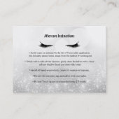 Wimpers Verwijs een vriend Nazorg Instructie Zilve Aanbevelingskaartje (Achterkant)