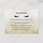 Wimpers Verwijs een vriend Nazorg Instructies Gold Aanbevelingskaartje (Achterkant)