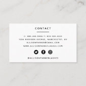 "Wimpers" Visitekaartje (Achterkant)