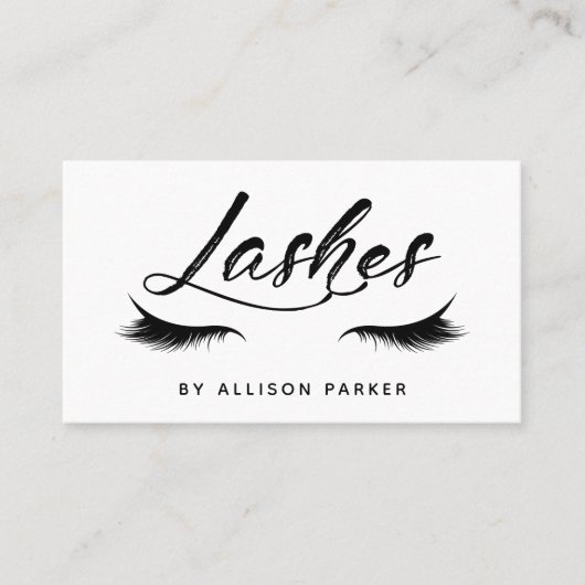 "Wimpers" Visitekaartje (Voorkant)