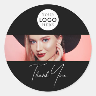 Wimpers Wenkbrauwen Make-up Schoonheidssalon Logo Ronde Sticker