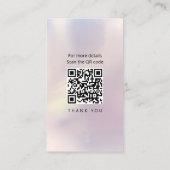 Wimpers & wenkbrauwen Pastel Instagram Foto Grid Q Visitekaartje (Achterkant)