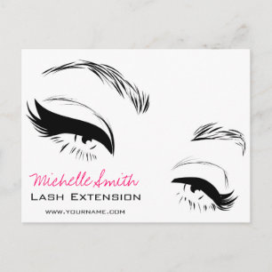 Wimpers wenkbrauwen Permanent Make-up Artiest Ogen Briefkaart