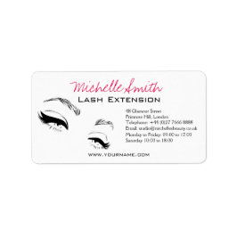 Wimpers wenkbrauwen Permanent Make-up Artiest Ogen Etiket