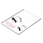 Wimpers wenkbrauwen Permanent Make-up Artiest Ogen Notitieboek (Linkerzijde)