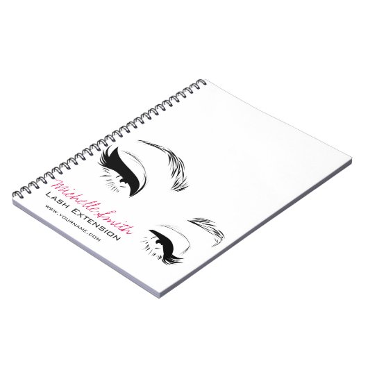 Wimpers wenkbrauwen Permanent Make-up Artiest Ogen Notitieboek (Linkerzijde)