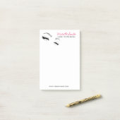 Wimpers wenkbrauwen Permanent Make-up Artiest Ogen Post-it® Notes (Op bureau)