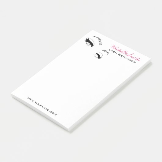 Wimpers wenkbrauwen Permanent Make-up Artiest Ogen Post-it® Notes (Schuin)