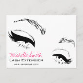 Wimpers wenkbrauwen permanente make-up artiest Eye Briefkaart (Voorkant)
