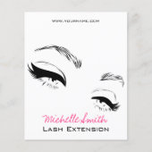 Wimpers wenkbrauwen permanente make-up artiest Eye Flyer (Voorkant)