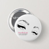 Wimpers wenkbrauwen permanente make-up artiest Eye Ronde Button 5,7 Cm (Voorkant /achterkant)