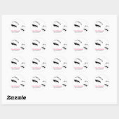 Wimpers wenkbrauwen permanente make-up artiest Eye Ronde Sticker (Vel)