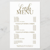 Wimpers Wimper Extensies Minimal Basic Eenvoudig Flyer (Voorkant)