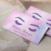 wimpers wimper make-up artiest roze ombre salon visitekaartje