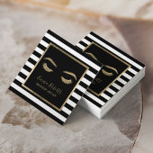 wimpers wimper make-up kunstenaar moderne strepen  vierkante visitekaartje