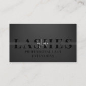 Wimpers / Wimper Salon Foto Zwart Luxe Visitekaartje (Voorkant)