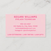 Wimpers Wimper Technicus Groovy Retro Kleurrijk Visitekaartje (Achterkant)