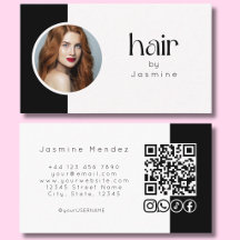 Wimpers Zwart-Wit Foto QR-code Sociale Pictogramme