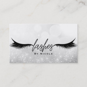 Wimpers Zwarte Wimpers Extensions Make-up Glitters Visitekaartje