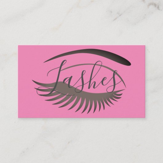 Wimperstylist / Visagist Visitekaartje (Voorkant)